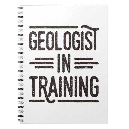 Carnet Géologue en formation futur géologue (Devant)