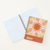 Carnet Geometric abstract contemporary colourful spiral (Intérieur)