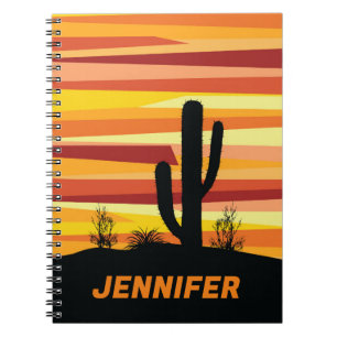 Carnet Geometric desert sunset