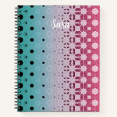 Carnet Geometric Radiance: Tech Mandala Patterns (Devant)