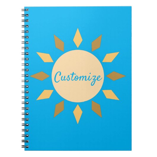 Carnet Geometric Sun Circle Thunder_Cove (Devant)