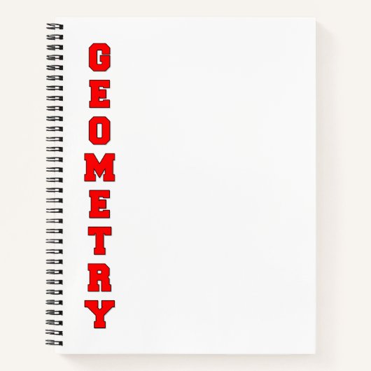 Carnet Géométrie (Devant)