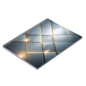 Carnet Géométrie dorée Marbre Luxe Motif (Côté gauche)