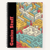 Carnet Géométrie Isométrique Motif créatif Géométrie Abst (Devant)