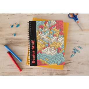 Carnet Géométrie Isométrique Motif créatif Géométrie Abst