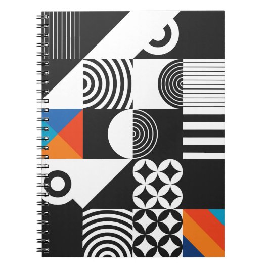 Carnet Géométrie moderne de style scandinave (Devant)