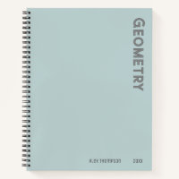 Géométrie monographique simple look moderne bleu