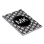 Carnet Géométrie noir et blanc (Côté Droit)