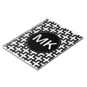 Carnet Géométrie noir et blanc (Côté gauche)