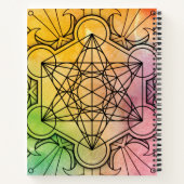 Carnet Géométrie sacrée personnalisée Cube de Metatron (Dos)