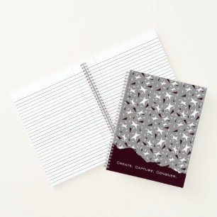 Carnet Géométrie subtile : Étoiles et Triangles – Gris