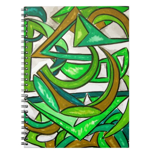 Carnet Géométrie Tableau à main Abstrait (Devant)