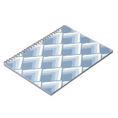 Carnet Géométrique Abstraite, bleu et blanc cassé 2 bloc- (Côté gauche)