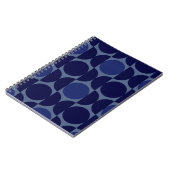Carnet Géométrique bleu rétro (Côté gauche)