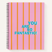 Carnet Géométrique, Coloré, Message d'appréciation (Devant)