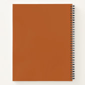 Carnet Géométrique contemporain abstrait spirale colorée (Dos)