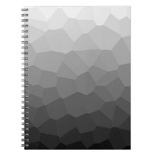Carnet géométrique en noir et blanc