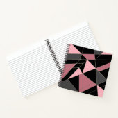 Carnet Géométrique, gris, rose (Intérieur)