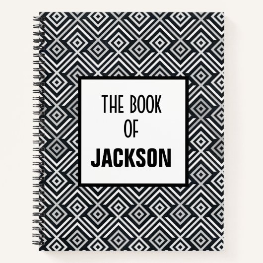 Carnet Géométrique personnalisée (Devant)