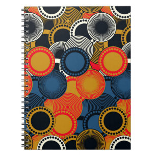 Carnet Géométrique rétro : Cercles d'or Harmonie