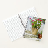 Carnet Géranium de couleur rouge (Intérieur)