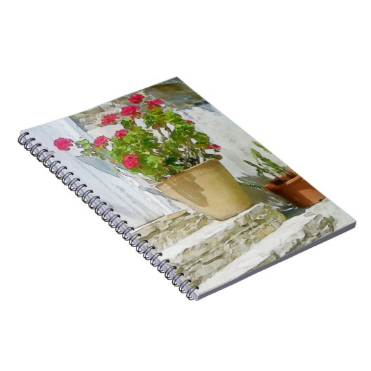 Carnet Géranium de couleur rouge (Côté Droit)