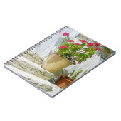 Carnet Géranium de couleur rouge (Côté gauche)