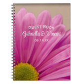 Carnet Gerber Daisy rose sur Tan Mariage (Devant)