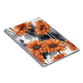 Carnet Gerbera Daisy - Fleurs aquarelle (Côté Droit)