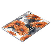 Carnet Gerbera Daisy - Fleurs aquarelle (Côté gauche)
