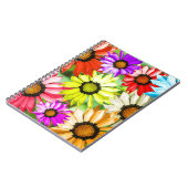 Carnet Gerbera fleurs colorées (Côté gauche)