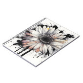 Carnet Gerbera marguerite - Fleurs aquarelle (Côté gauche)