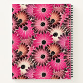 Carnet Gerbera rose moderne marguerite florale | Personna (Dos)