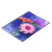 Carnet Gerberas à trois couleurs (Côté gauche)