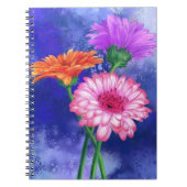 Carnet Gerberas à trois couleurs (Devant)