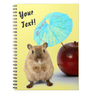 Carnet Gérbille mignonne drôle vacances d'été jaune votre