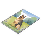 Carnet German Shepherd | Dog Watercolor Painting (Côté gauche)