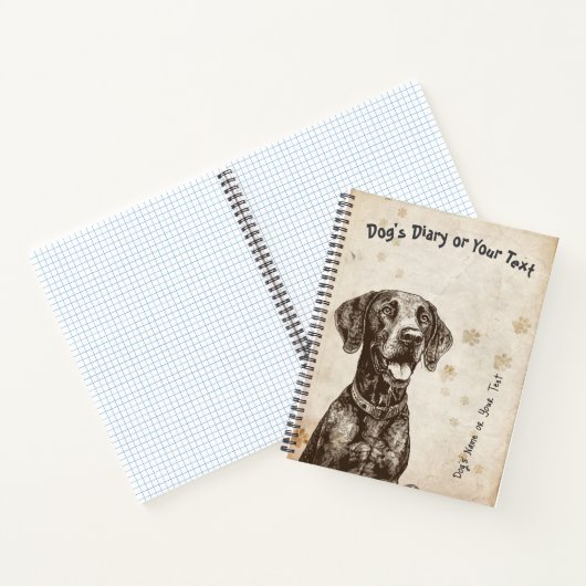 Carnet German Shorthaired Pointer's Diary (Intérieur)
