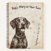 Carnet German Shorthaired Pointer's Diary (Devant)