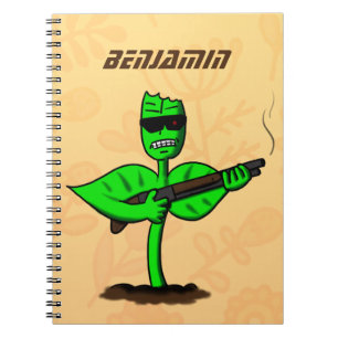 Carnet Germinator cyborg plante dessin humoristique
