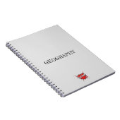 Carnet Gertrude Cœur Gris (Côté Droit)