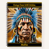 Carnet Gestionnaire d'art natif : Motifs en gras (Devant)