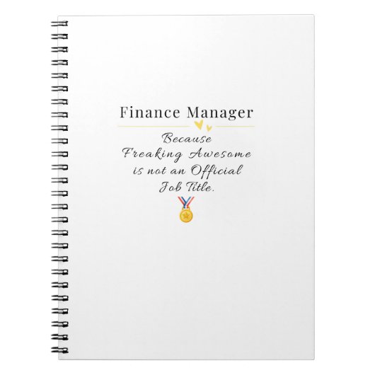 Carnet Gestionnaire des finances (Devant)