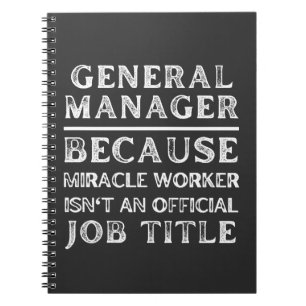 Carnet Gestionnaire général, car Miracle Worker n'est pas