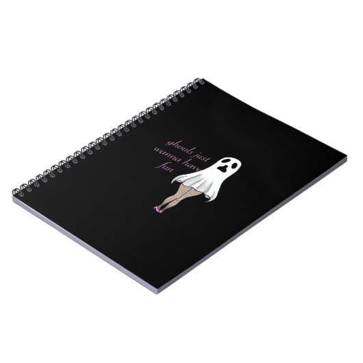 Carnet Ghouls Veut Juste Avoir Une Citation De Slogan Amu (Côté gauche)