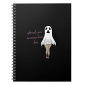 Carnet Ghouls Veut Juste Avoir Une Citation De Slogan Amu (Devant)