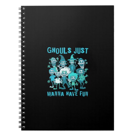 Carnet Ghouls veut juste s'amuser - Design Éffrayant Grap (Devant)