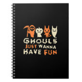 Carnet Ghouls veut juste s'amuser Drôle Slogan (Devant)