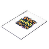 Carnet Ghouls veut juste s'amuser - Halloween design (Côté gauche)