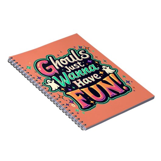 Carnet Ghouls veut juste s'amuser - Retro Halloween Vibes (Côté Droit)